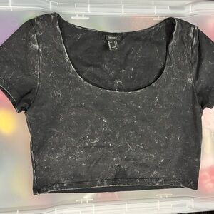 Forever 21 Washed Black‎ Tee
